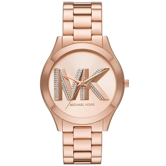 Women's Slim Runway Three-Hand Rose Gold-Tone Stainless Steel Watch 42mm