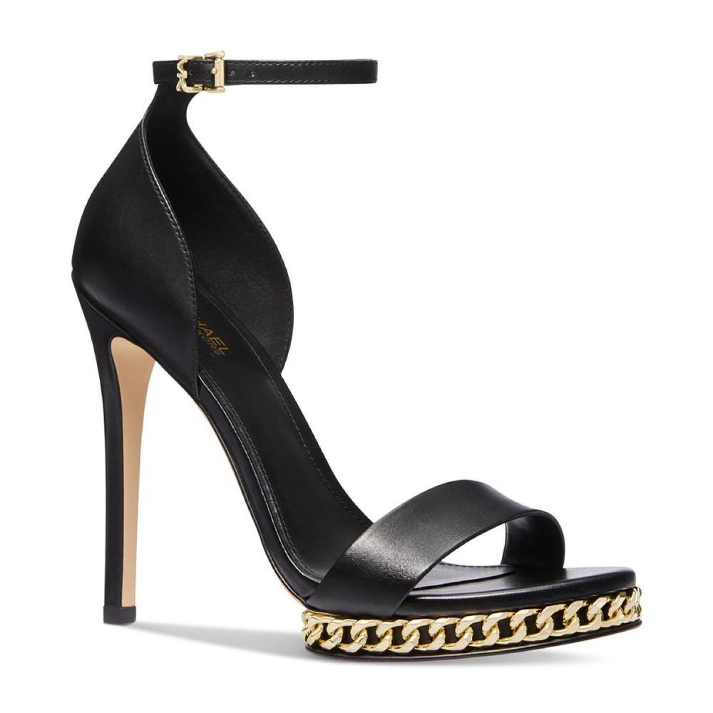 Jordyn Chain Embellished Ankle-Strap Dress Sandals