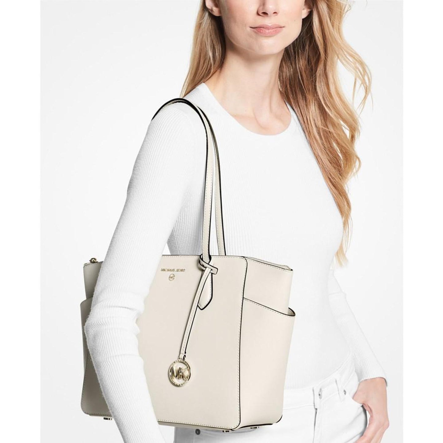 Marilyn Medium Top-Zip Leather Tote