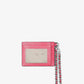 Small Pebbled Leather Chain Card Case