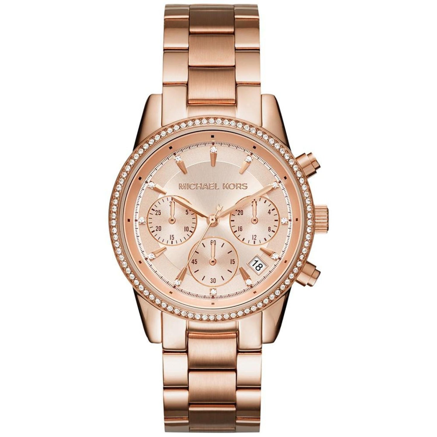 Women's Chronograph Ritz Stainless Steel Bracelet Watch 37mm MK6428/MK6357/MK6356