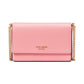 Morgan Saffiano Leather Flap Chain Wallet