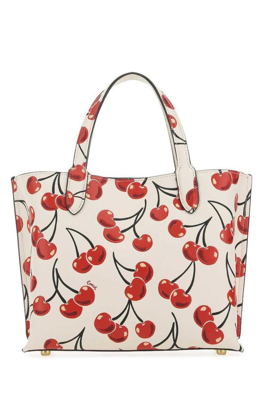 Coach Cherry Print Willow Tote Bag