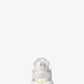 Dev Logo Embossed Faux Leather Trainer