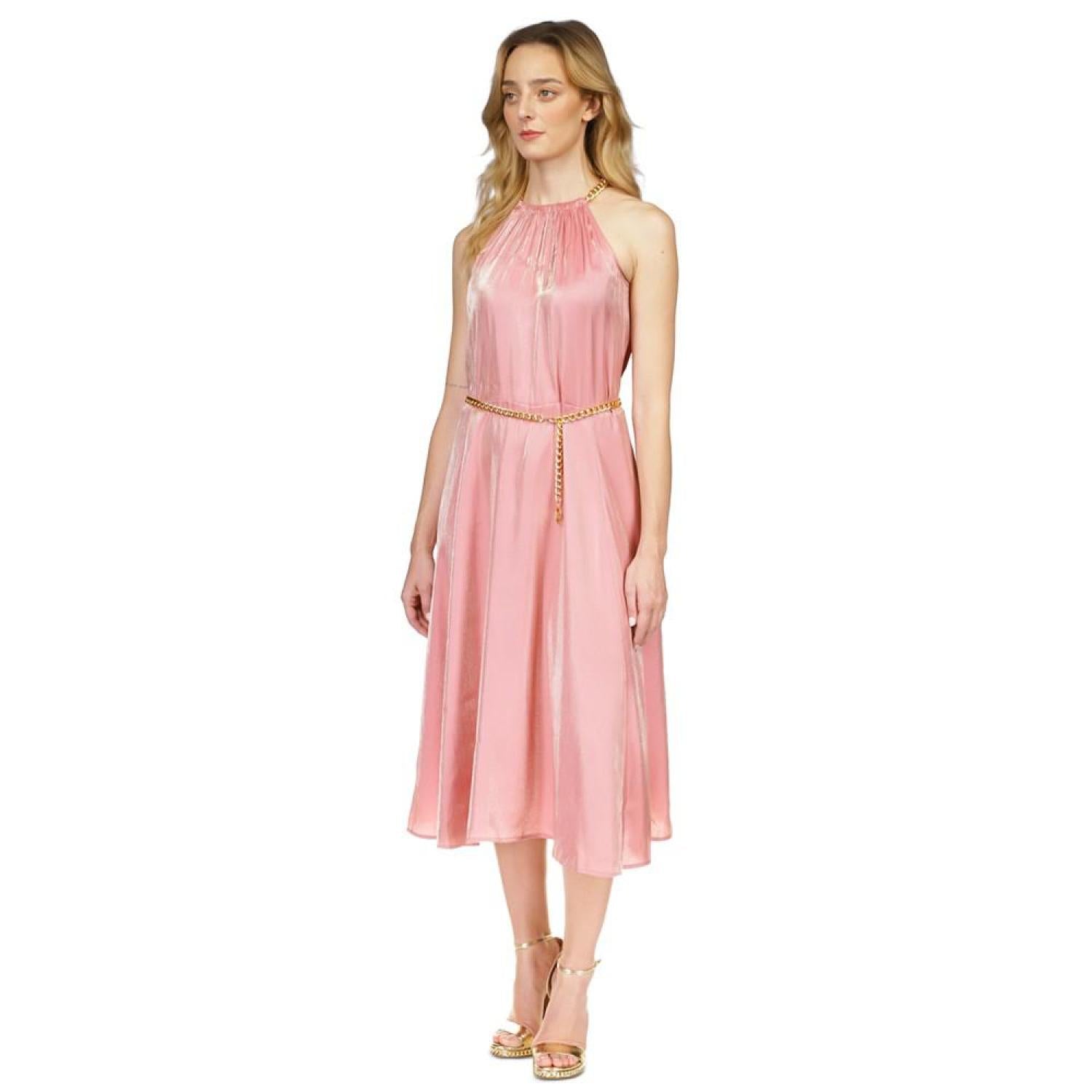 nili lotan halter dress Nili Lotan Women's Lita Gown Black, 4 main image 0