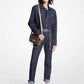 Belted Denim Jumpsuit