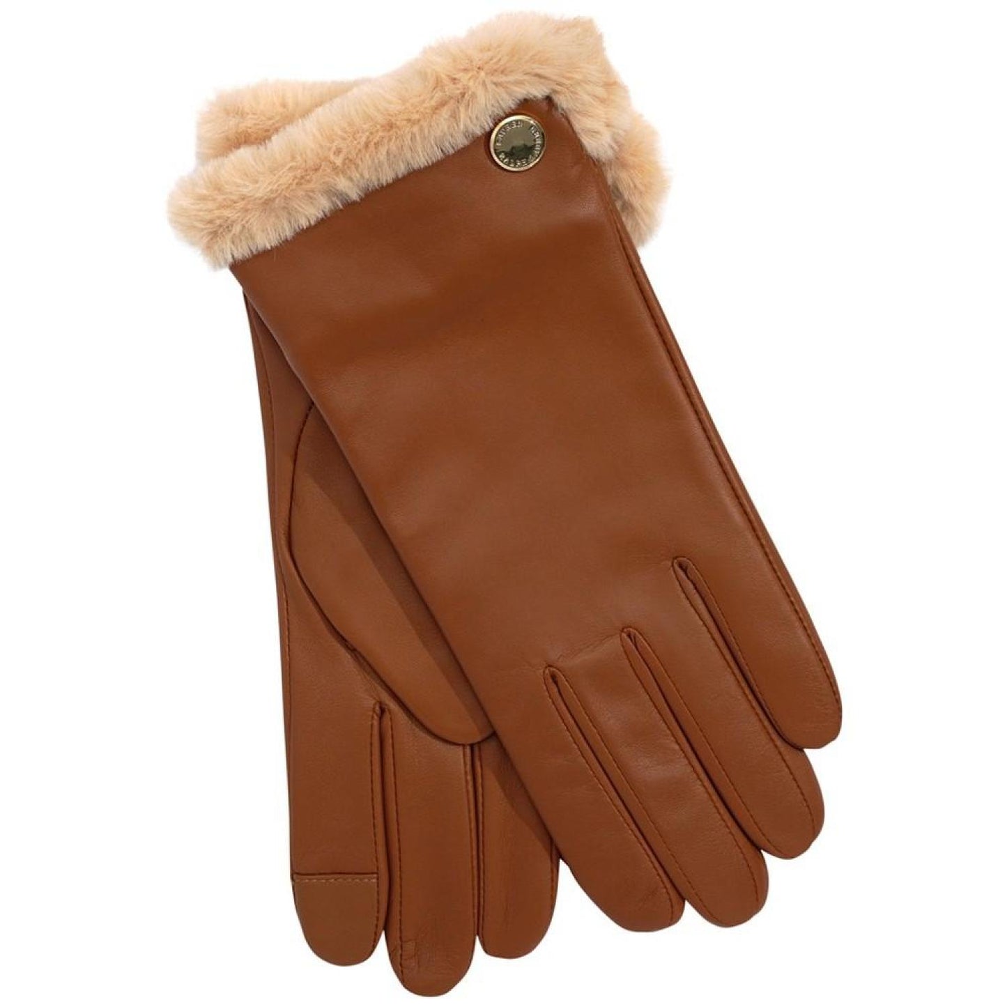 Women's Plush Lined Leather Gloves