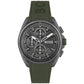 Volane Men's Chronograph Green Silicone Strap Watch 44mm