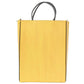 new FENDI Pack Small Shopping yellow leather logo print crossbody tote bag