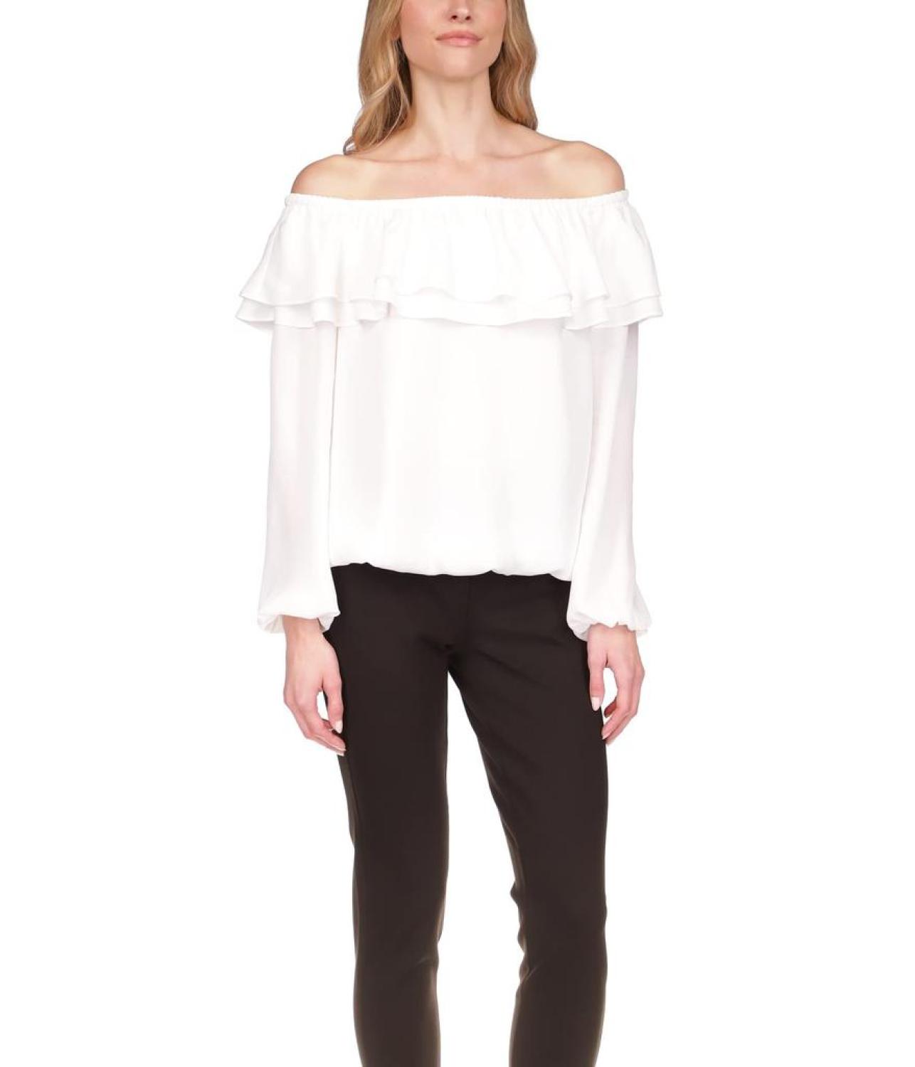 Ruffle Peasant Top