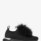 Bodie Feather Trim Stretch Knit Slip-On Trainer