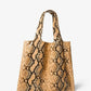 Monogramme Python Embossed Leather Tote Bag