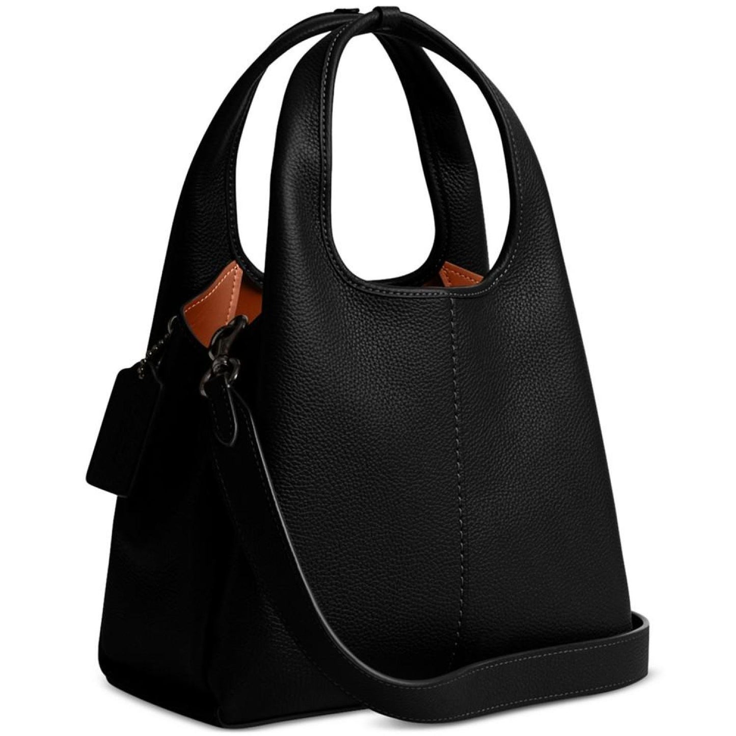 Lana 23 Polished Pebble Leather Medium Shoulder Bag