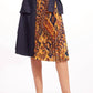 Pleated Cargo Skirt In Blue