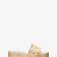 Ember Empire Logo Jacquard Straw Platform Sandal
