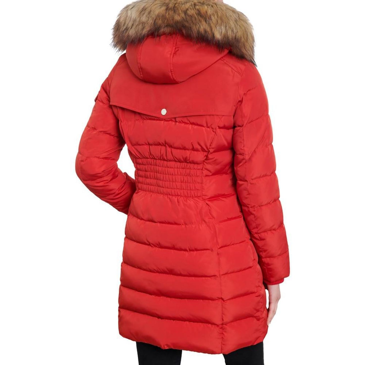 Women's Faux-Fur-Trim Hooded Puffer Coat, Created for Macy's