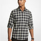 Slim-Fit Plaid Cotton Flannel Shirt