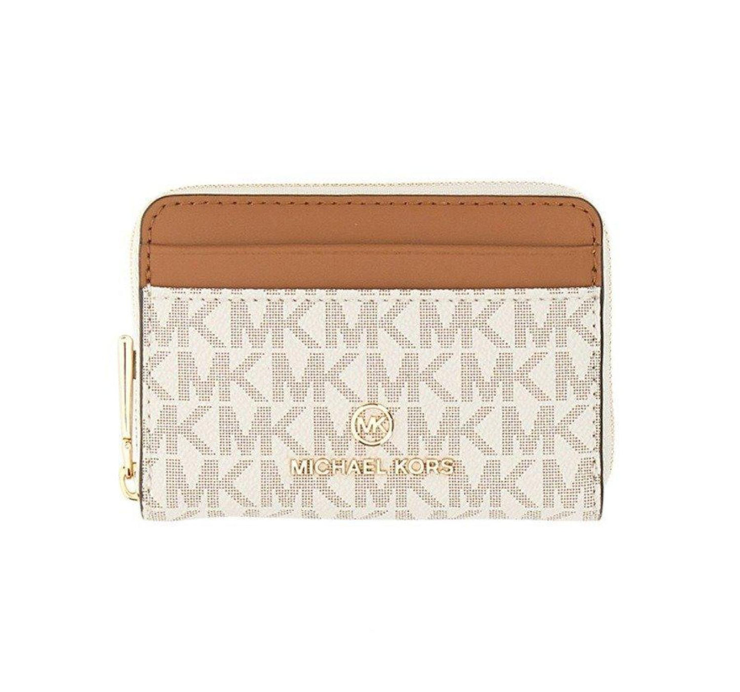 Michael Michael Kors Logo Plaque Zipped Wallet