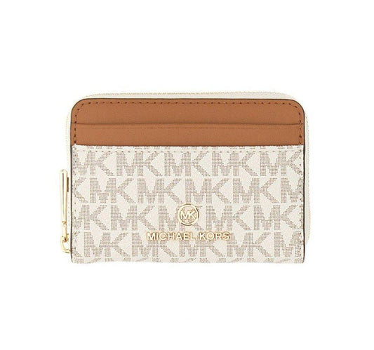Michael Michael Kors Logo Plaque Zipped Wallet
