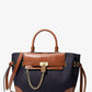 Hamilton Legacy Large Denim and Leather Belted Satchel