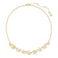 Gold-Tone Imitation Pearl & Crystal Starfish Collar Necklace, 16" + 3" extender