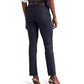 Coated Mid-Rise Straight Ankle Jeans in Lauren Navy Wash