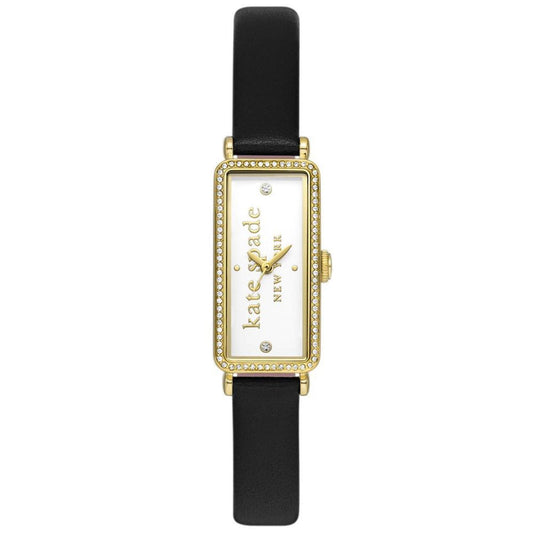 Women's Rosedale Three Hand Black Pro-Planet Leather Watch 32mm