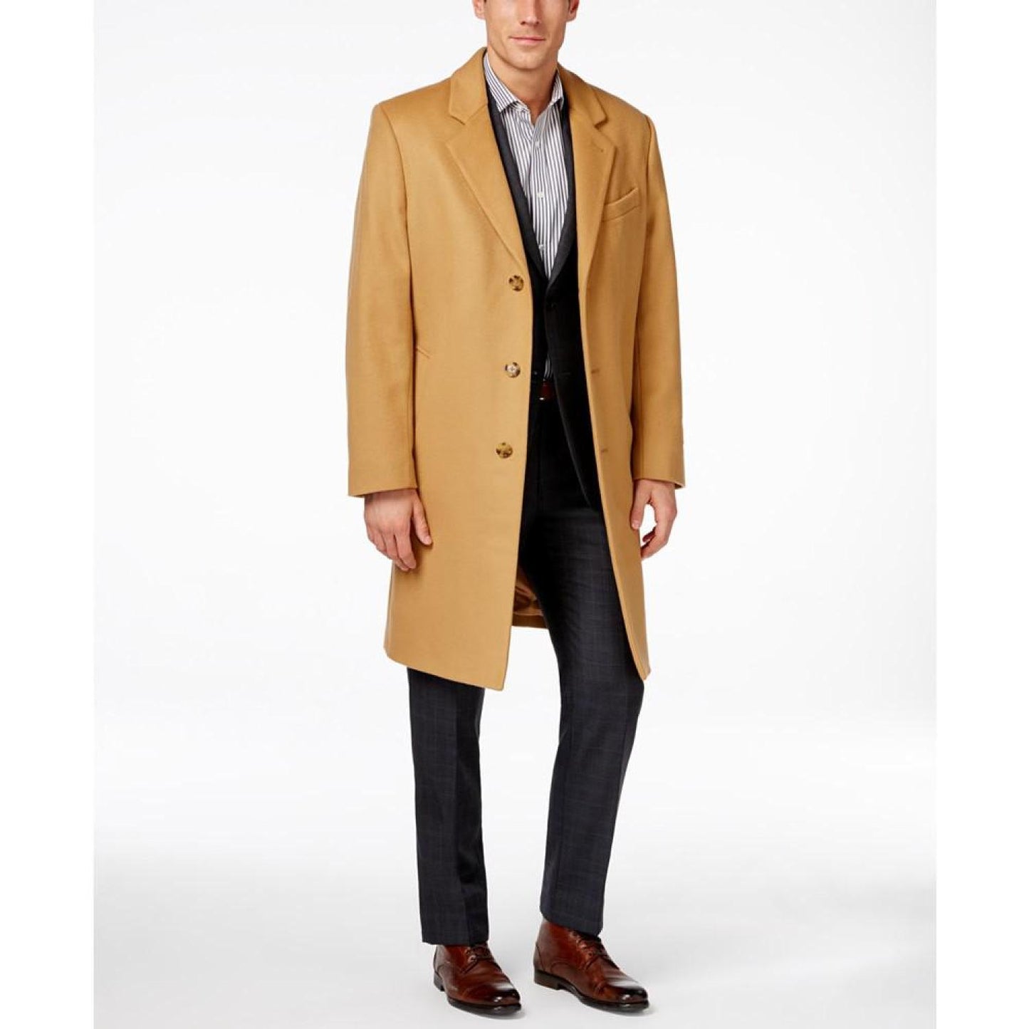 Michael Kors Men's Madison Wool Blend Modern-Fit Overcoat