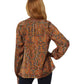 Multi Paisley Peasant Top