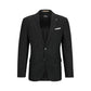 Slim-fit jacket in micro-patterned wool and cotton