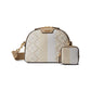 Spade Flower Jacquard Stripe Addy Medium Dome Crossbody