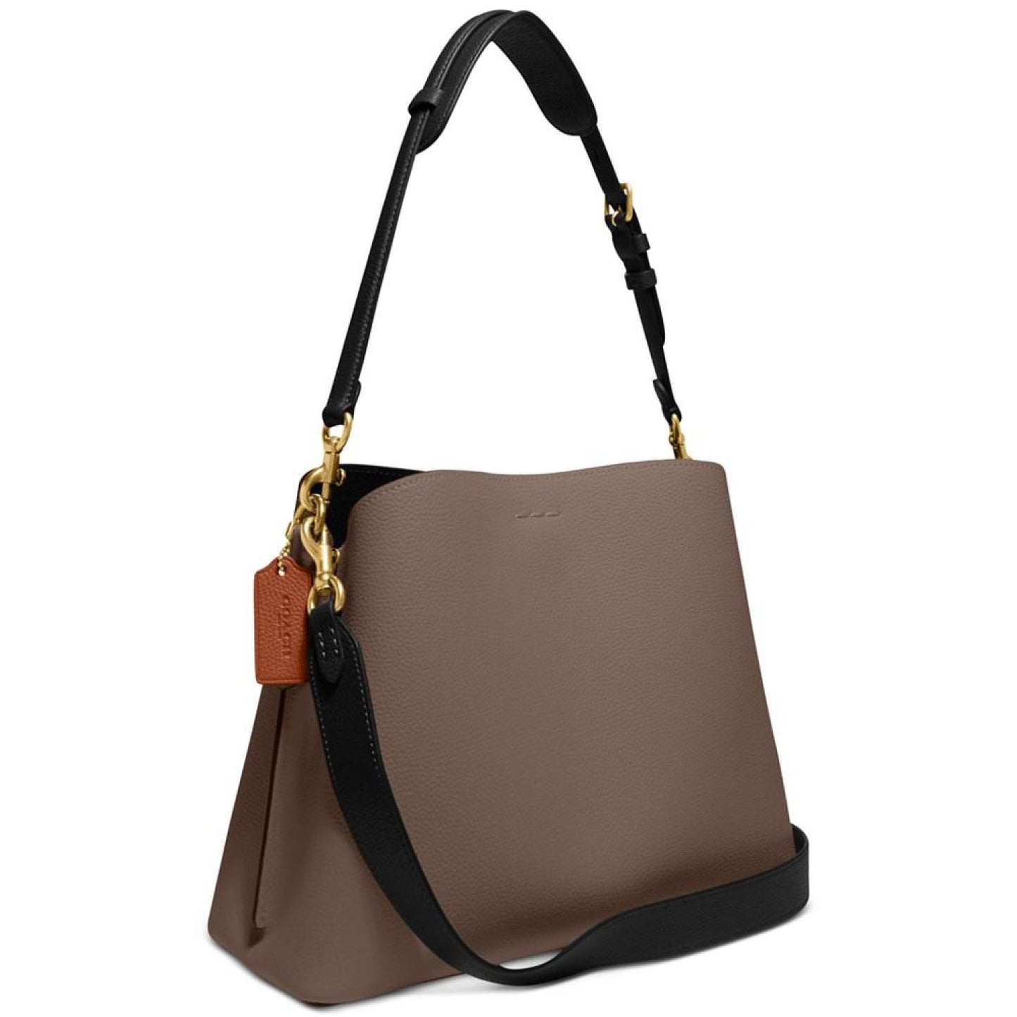 Pebble Leather Willow Shoulder Bag with Convertible Straps