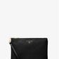 Large Pebbled Leather Wristlet