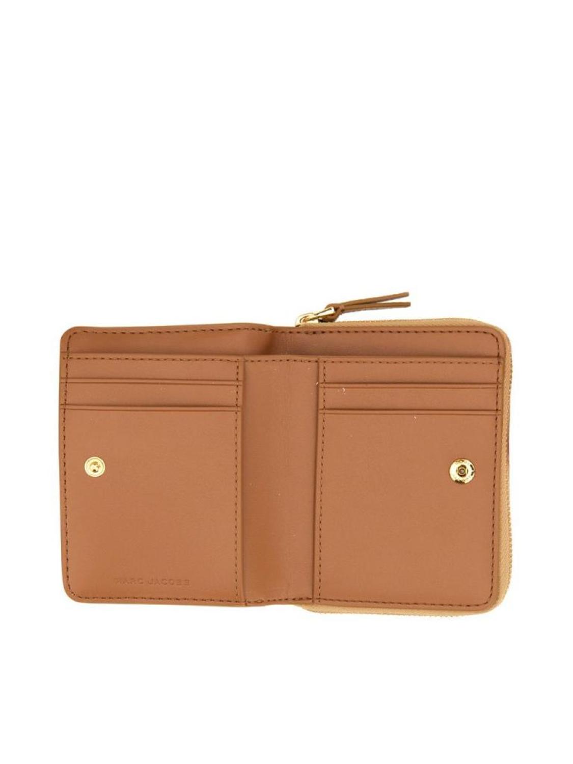Marc Jacobs Logo Printed Zipped Mini Compact Wallet