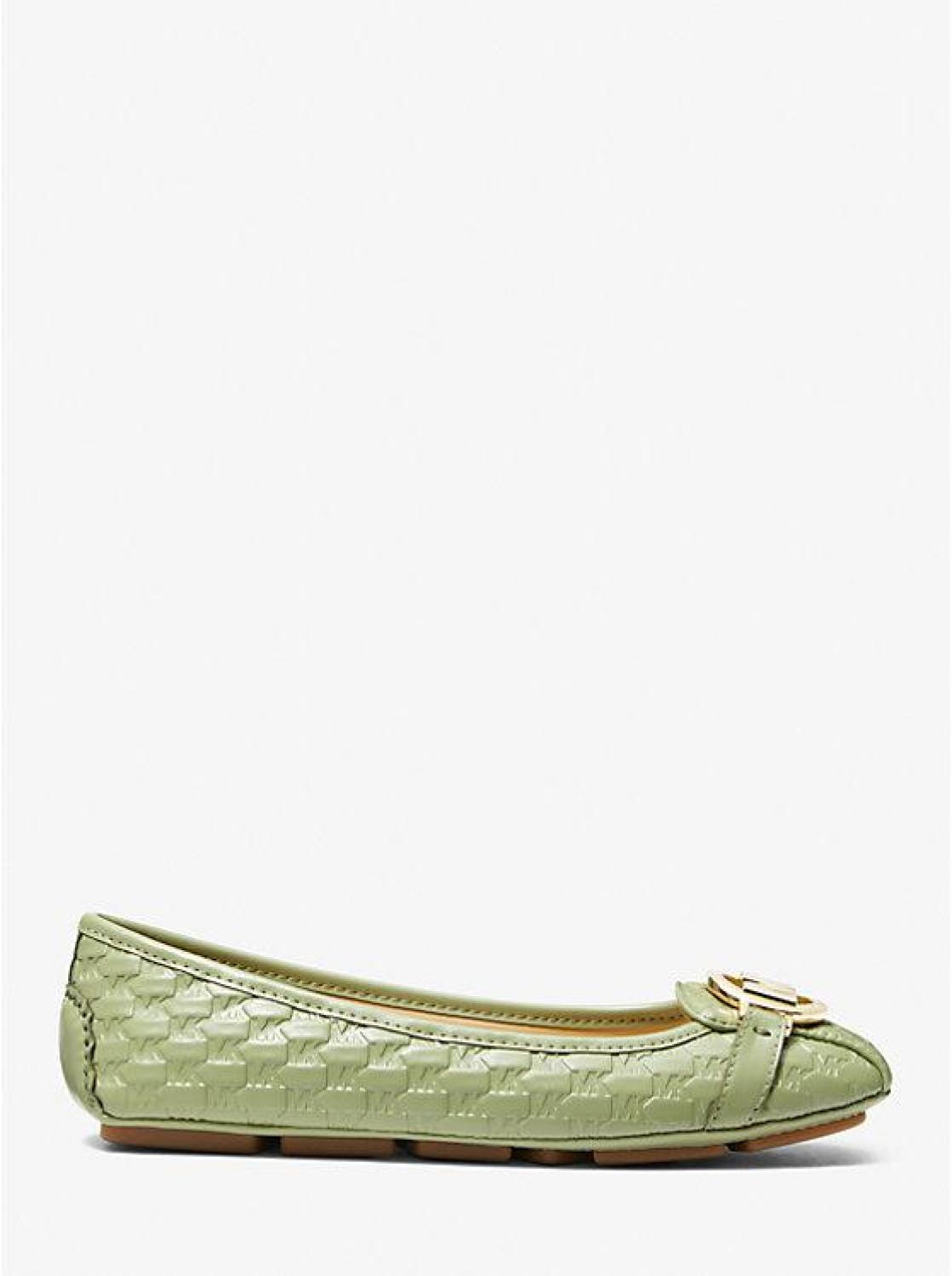 Fulton Logo Embossed Faux Leather Moccasin