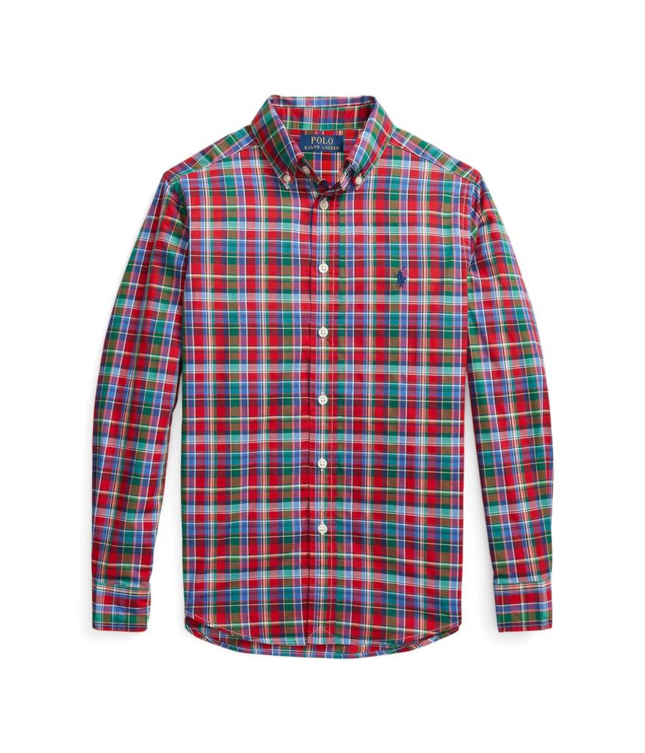 Plaid Cotton Poplin Shirt (Big Kids)