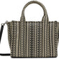 Black & White 'The Monogram Leather Small' Tote