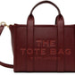 Burgundy 'The Leather Small' Tote