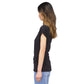 Women's Solid Ruched V-Neck Top