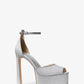 Martina Glitter Mesh Peep-Toe Platform Pump