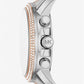 Oversized Bryn Pavé Two-Tone Watch
