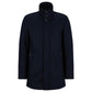 Men's Herringbone Weave with Stand Collar Coat