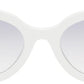 White Cat-Eye Sunglasses