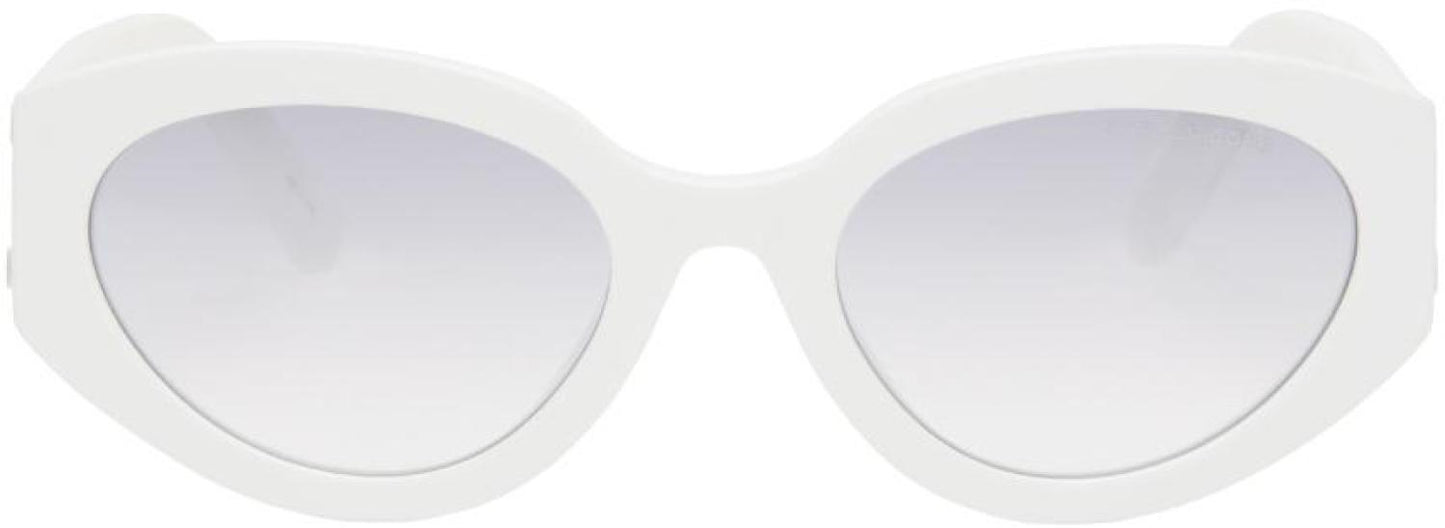 White Cat-Eye Sunglasses