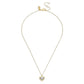 Faux Stone Heart Pendant Necklace