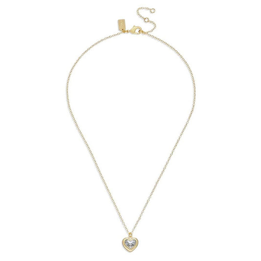 Faux Stone Heart Pendant Necklace