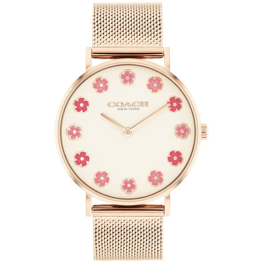 Women's Perry Quartz Rose Gold-Tone Stainless Steel Mesh Bracelet Watch 36mm