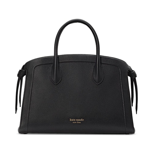 Knott Pebbled Leather Zip Top Satchel