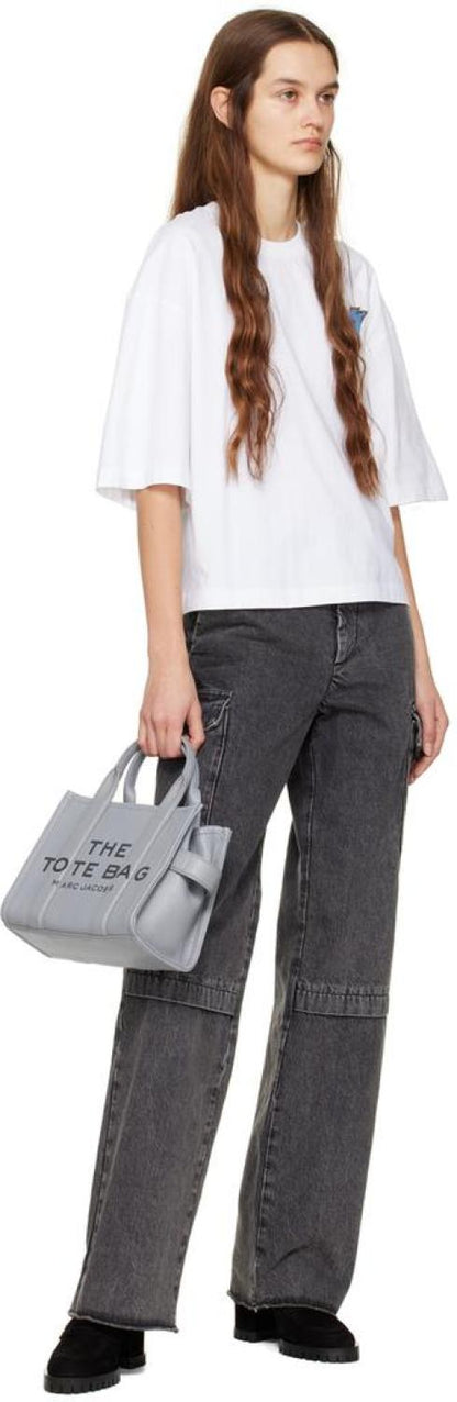 Gray 'The Leather Small' Tote