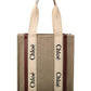 Chloé Woody N/S Canvas & Leather Tote